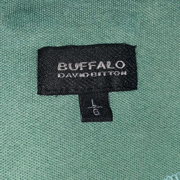 Buffalo David Bitton Polo Green Size Large - Picture 3 of 3